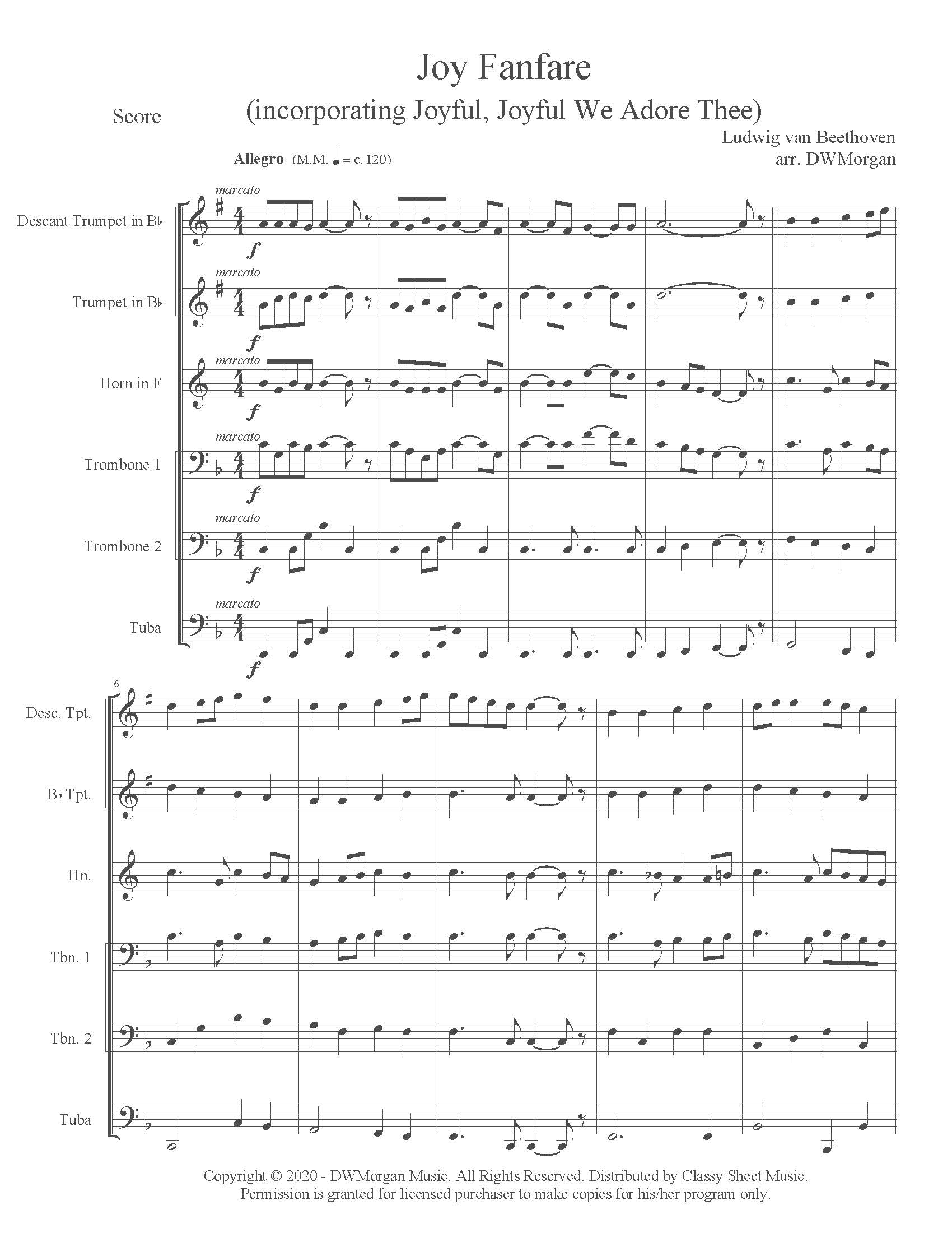 Brass Ensemble - Joy Fanfare from Brass Fanfares And Introits