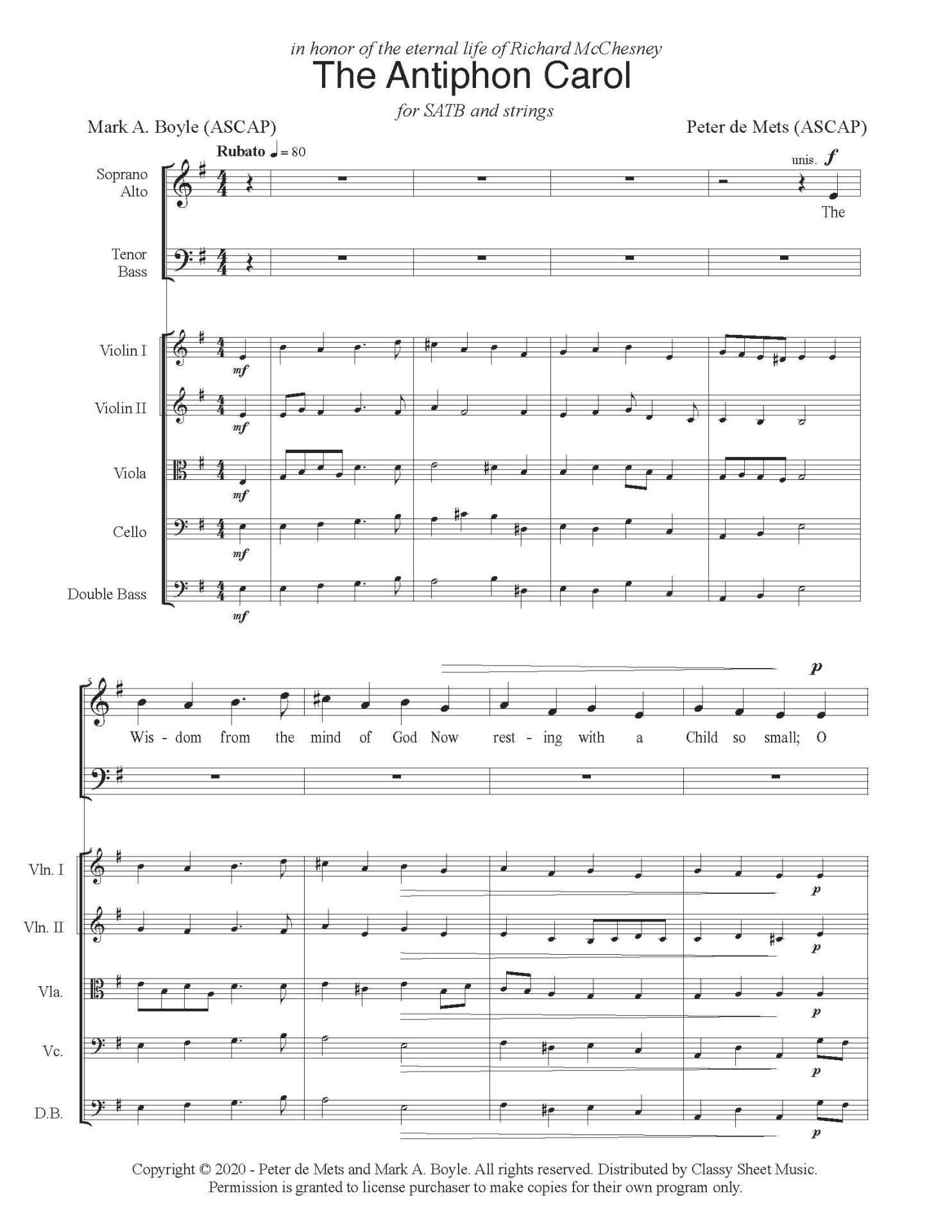 The Antiphon Carol